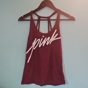 PINK Victoria's Secret Marron  Backless Tank Top with Cut Out